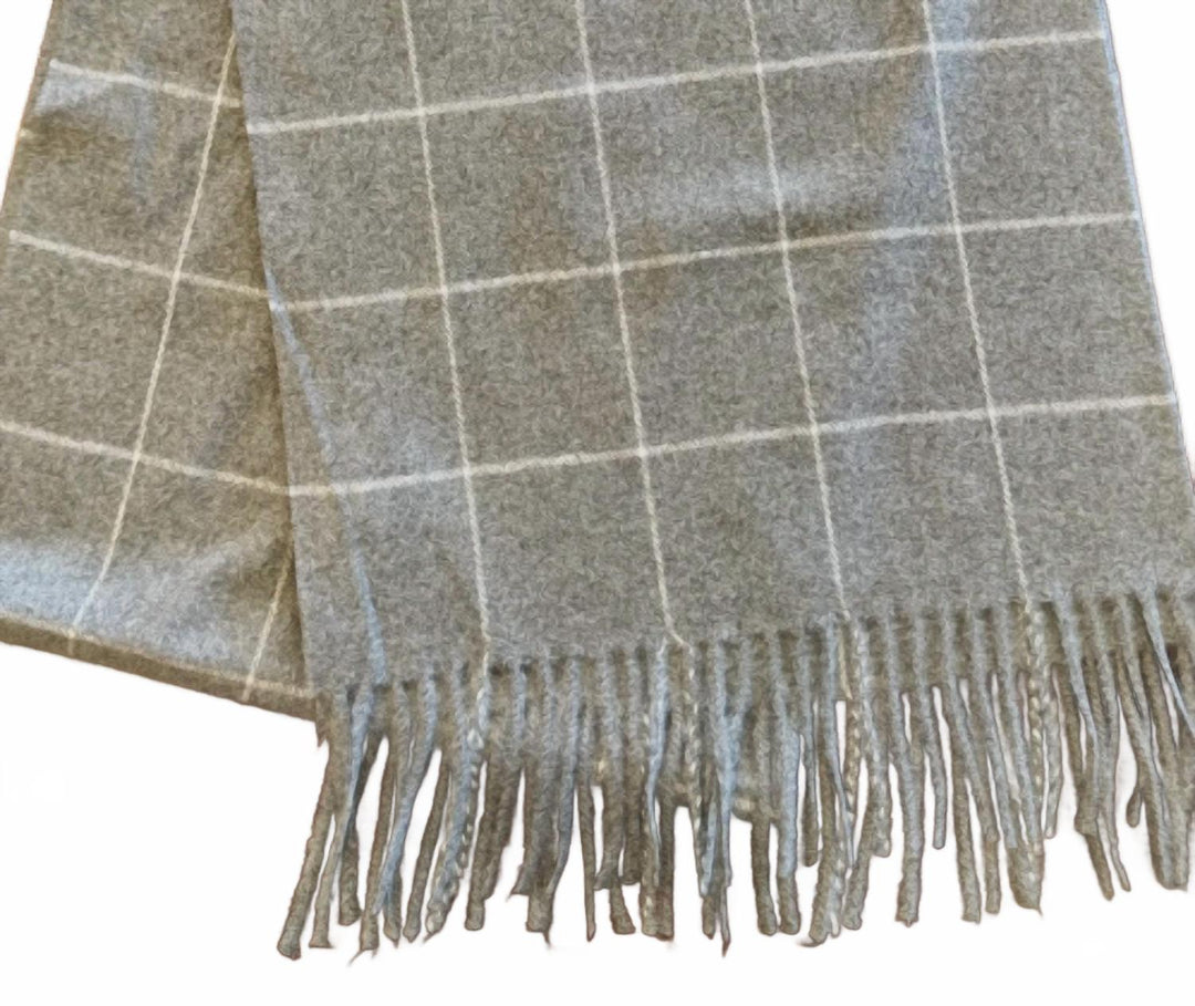 unisex premium cashmere scarf in gray