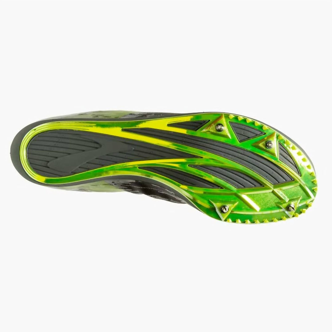 men's wire v6 shoes in black/gray/green