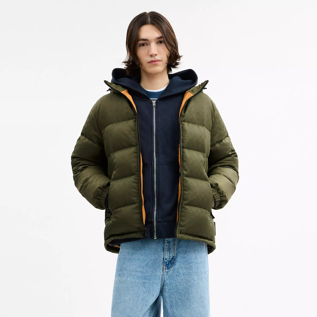 tonal signature down jacket