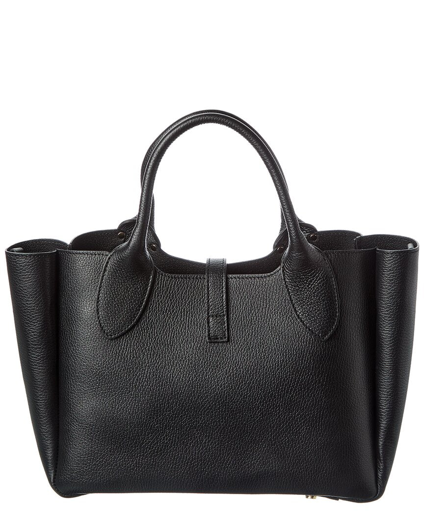 naomi22 studded leather handle tote