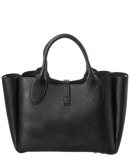 naomi22 studded leather handle tote
