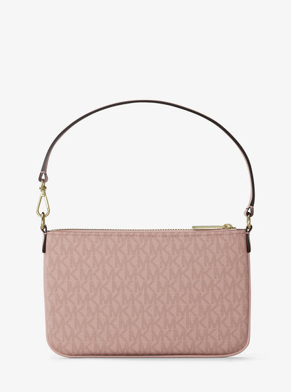 jet set small signature logo convertible wristlet