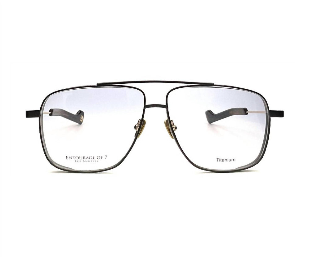 men's kota aviator eyeglasses in matte black+matte gold
