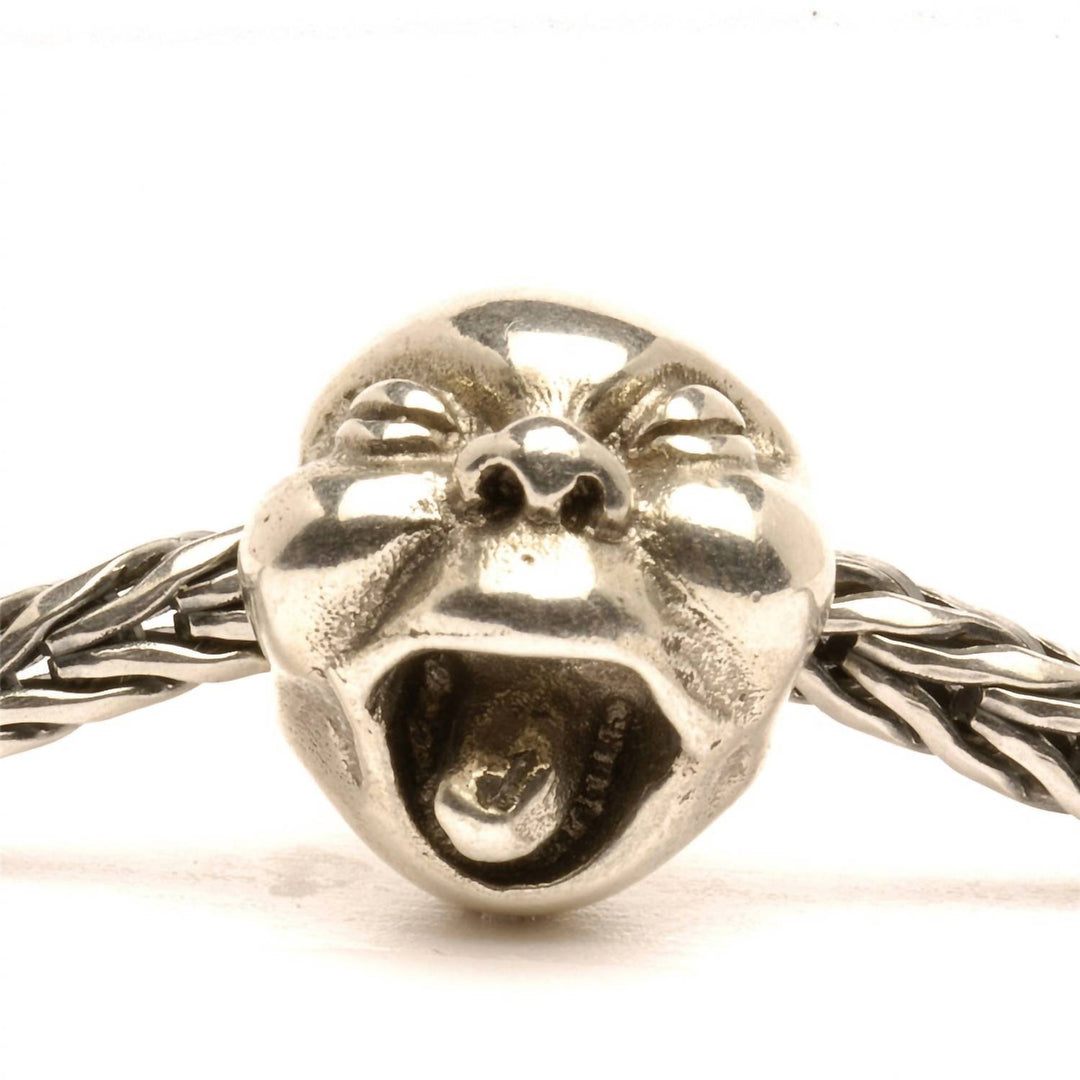 women's baby bead charm in silver