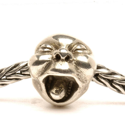 women's baby bead charm in silver
