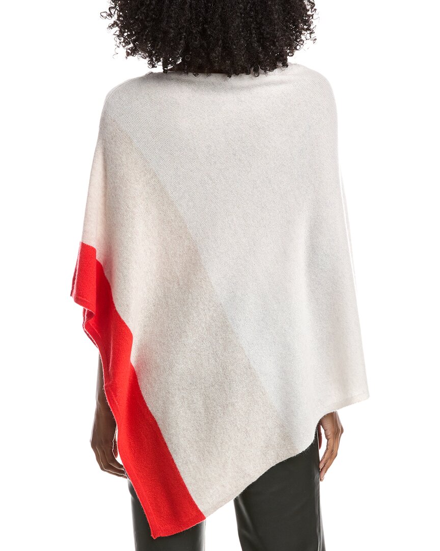 cashmere colorblocked cashmere poncho
