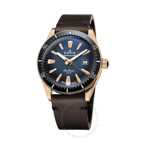 Edox, Skydiver Date Automatic Blue Dial Men's Watch