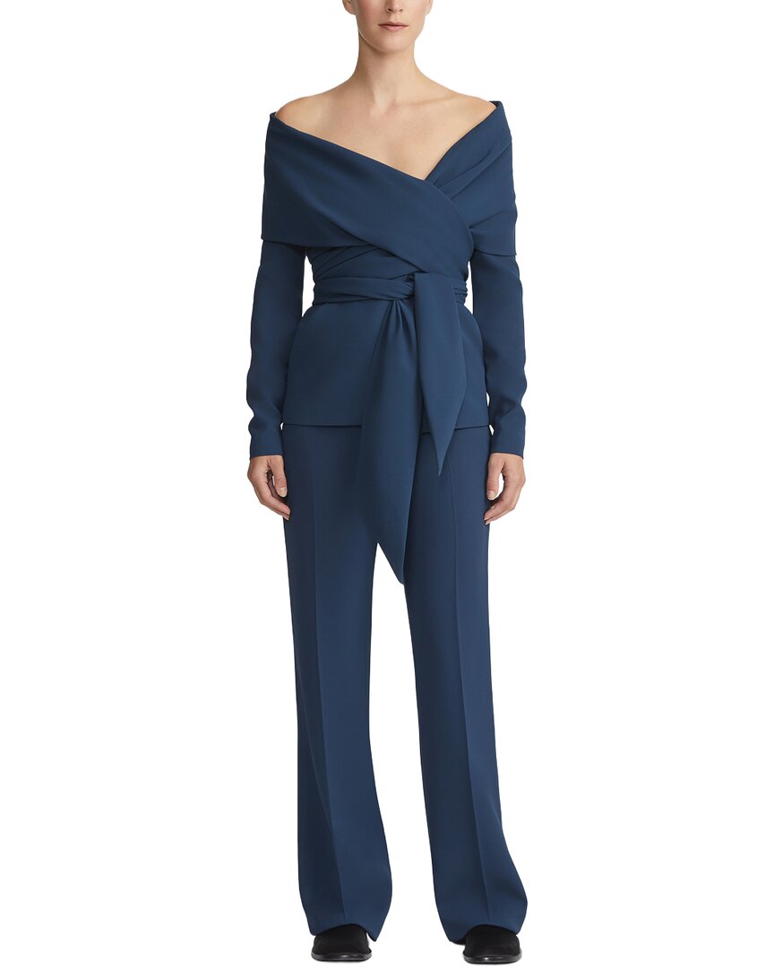 portrait collar wrap jacket