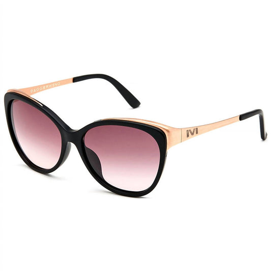 One Size - matte black - rose gold / rose gradient lens