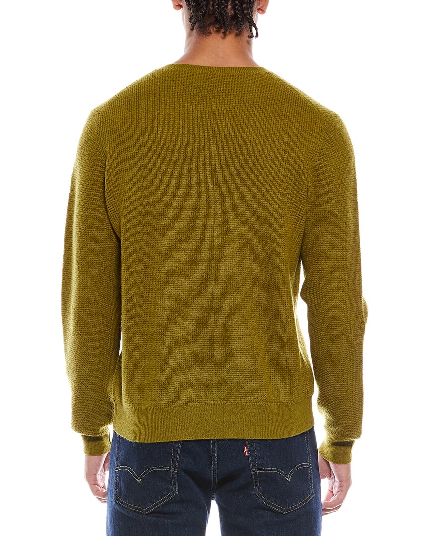 moss stitch wool & cashmere-blend crewneck sweater