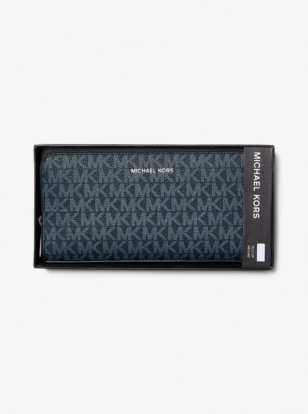cooper logo zip-around wallet
