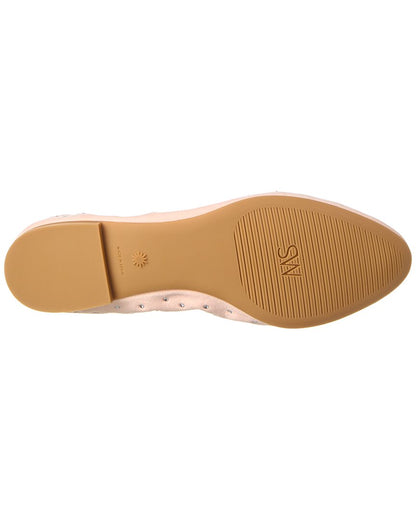 bling suede ballet flat