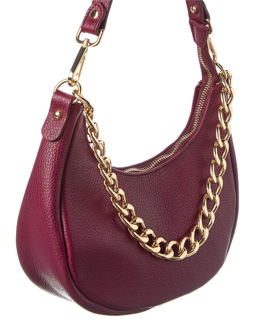 rosalie chain strap leather shoulder bag