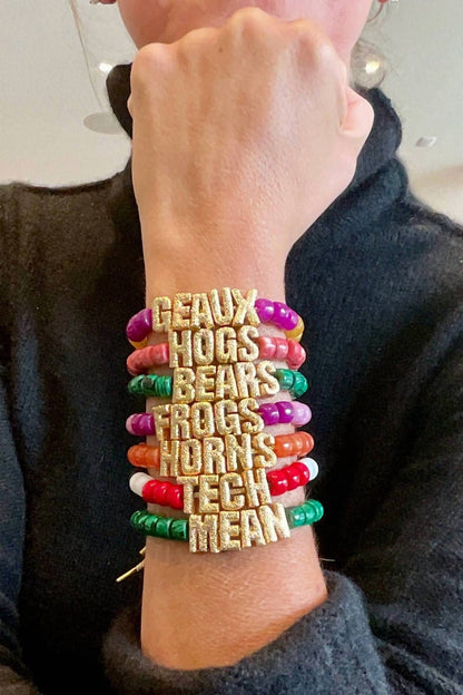 eye candy rebels id bracelet in blue and red