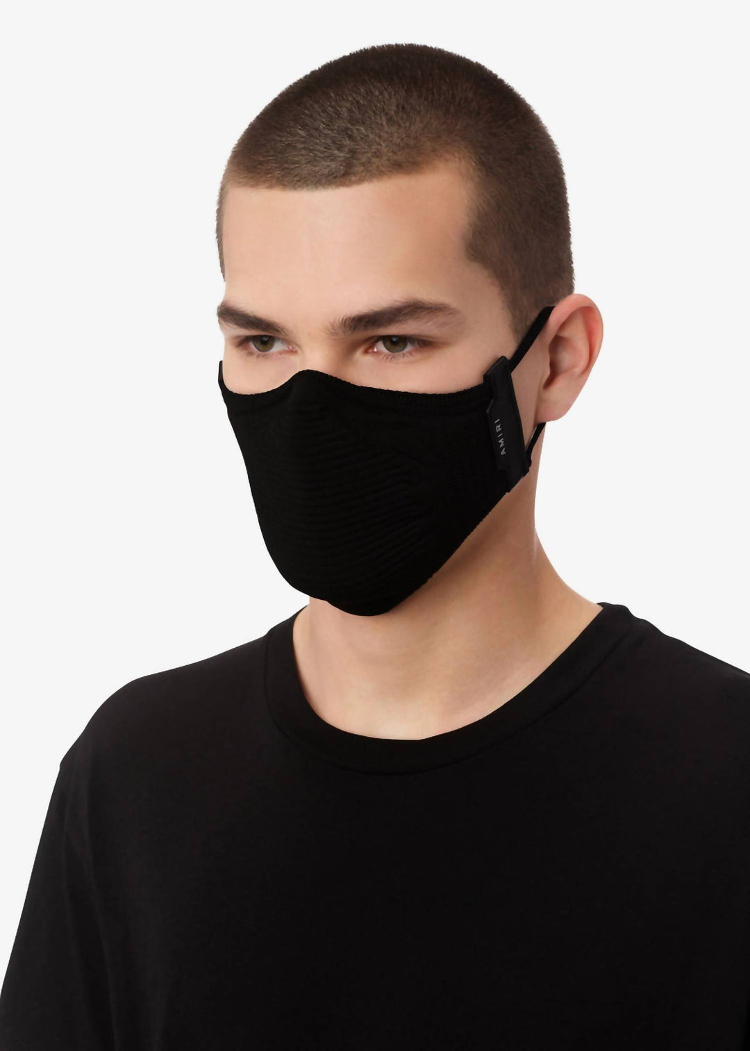 men's flyknit face mask in black