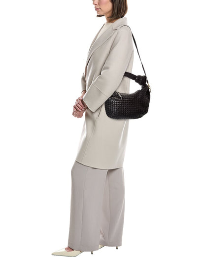 sylvie hand-woven leather shoulder bag