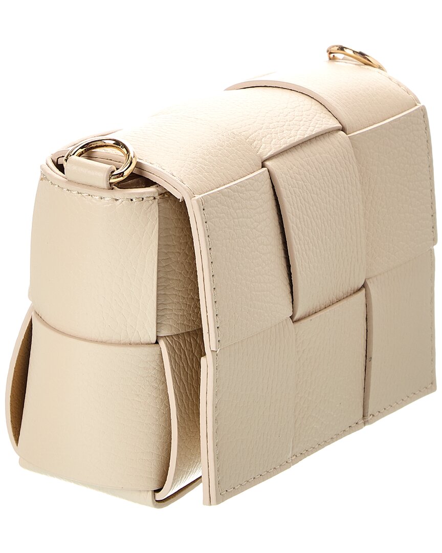 leah hand-woven leather crossbody