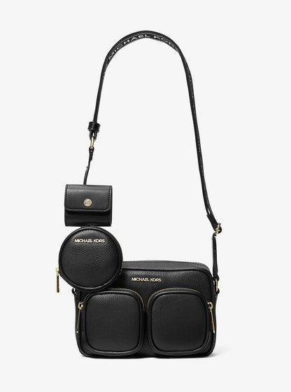 jet set travel medium leather messenger bag