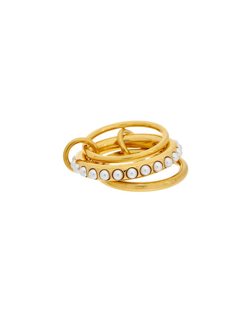 18k plated stainless steel stacking ring