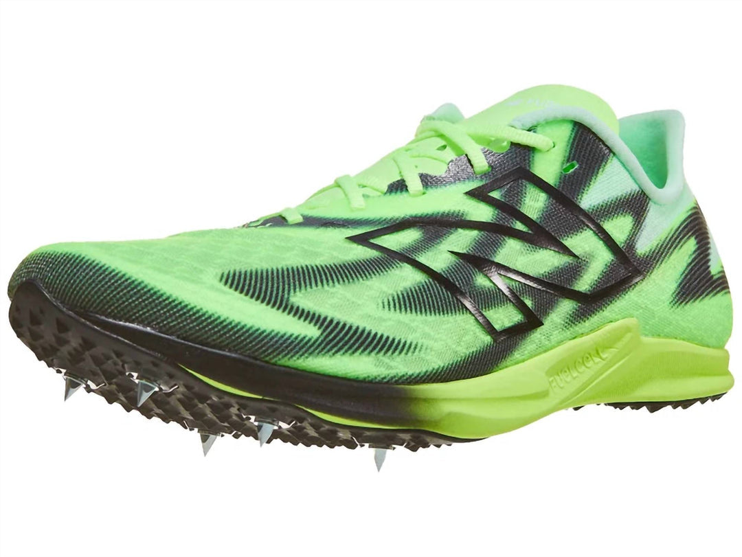men's fuelcell supercomp xc-x cross country shoe in mint flash/lab green/black