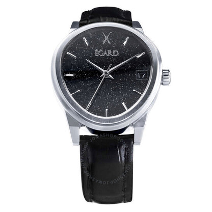 Egard, Dali F2 Silver Automatic Black Dial Ladies Watch