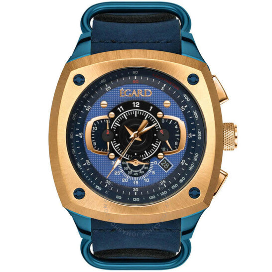 Egard, V1-Viking Suri Chronograph Quartz Blue Dial Men's Watch