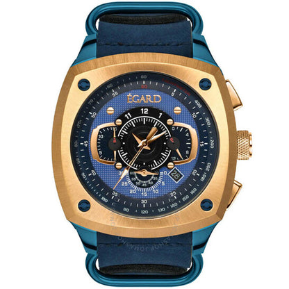 Egard, V1-Viking Suri Chronograph Quartz Blue Dial Men's Watch