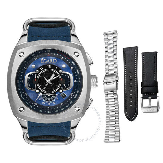 Egard, Vi-Viking Chronograph Quartz Blue Dial Men's Watch