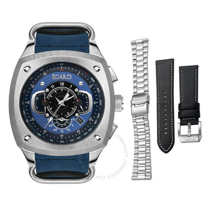 Egard, Vi-Viking Chronograph Quartz Blue Dial Men's Watch