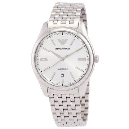 Emporio Armani, Automatic Silver Dial Men's Watch