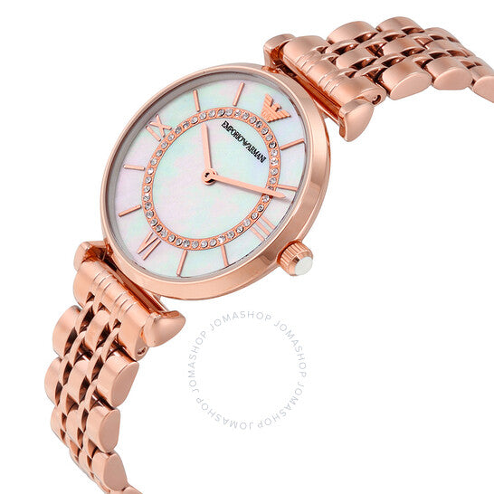 إمبوريو أرماني، ساعة نسائية كلاسيكية بمينا من عرق اللؤلؤ