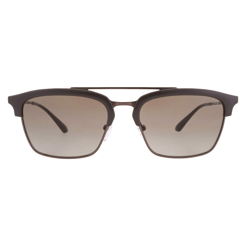 Green Gradient Square Men's Sunglasses