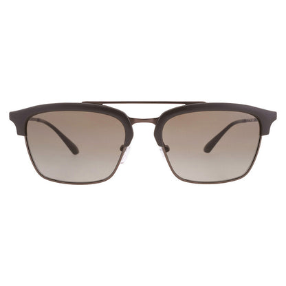 Green Gradient Square Men's Sunglasses