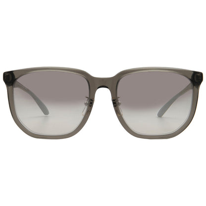 Grey Gradient Mirror Silver Square Men's Sunglasses