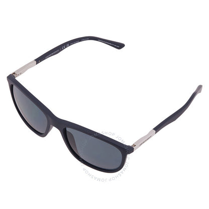 نظارة شمسية مربعة مستقطبة للرجال من إمبوريو أرماني، باللون الأزرق الداكن