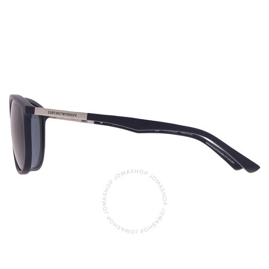 نظارة شمسية مربعة مستقطبة للرجال من إمبوريو أرماني، باللون الأزرق الداكن