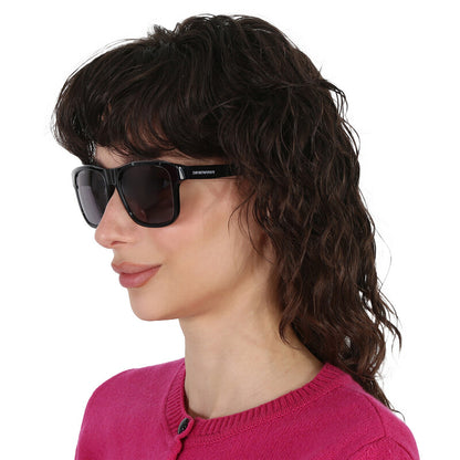 Polarized Dark Grey Square Men's Sunglasses