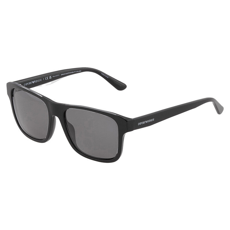 Polarized Dark Grey Square Men's Sunglasses