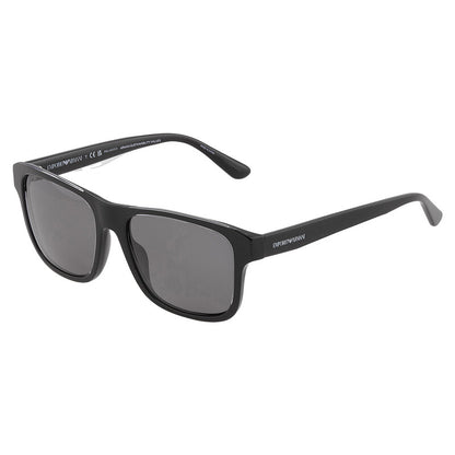 Polarized Dark Grey Square Men's Sunglasses