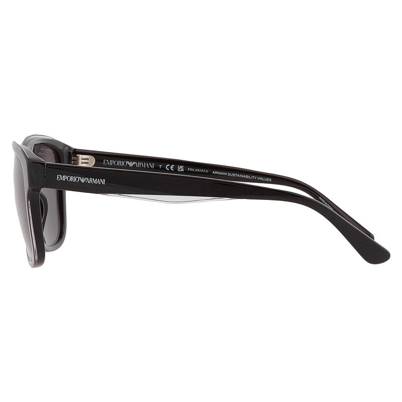 Polarized Dark Grey Square Men's Sunglasses