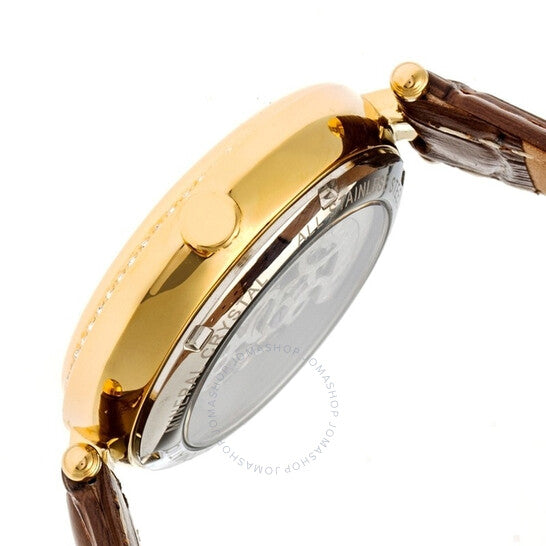 ساعة إمبريس ستيلا أوتوماتيكية للسيدات بمينا أبيض كريستالي