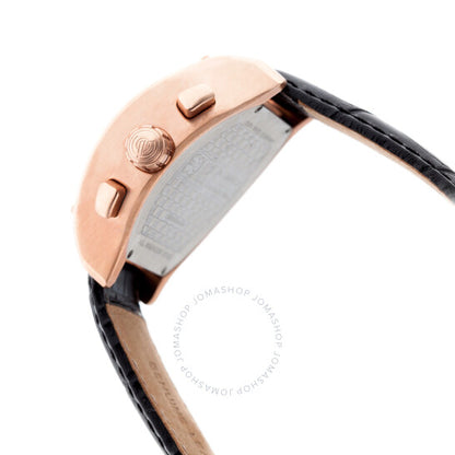Equipe, Dash Chronograph Rose Dial Black Leather Men's Watch