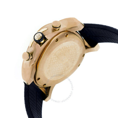 Equipe, Grille Chronograph Silver Dial Black Rubber Men's Watch