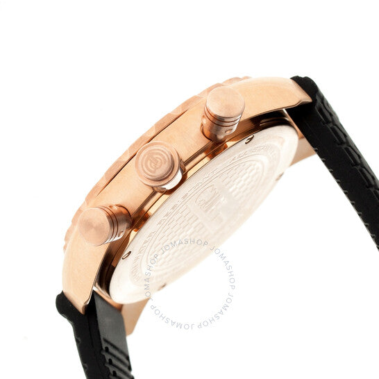 Equipe, Headlight Chronograph Black Dial Black Rubber Men's Watch