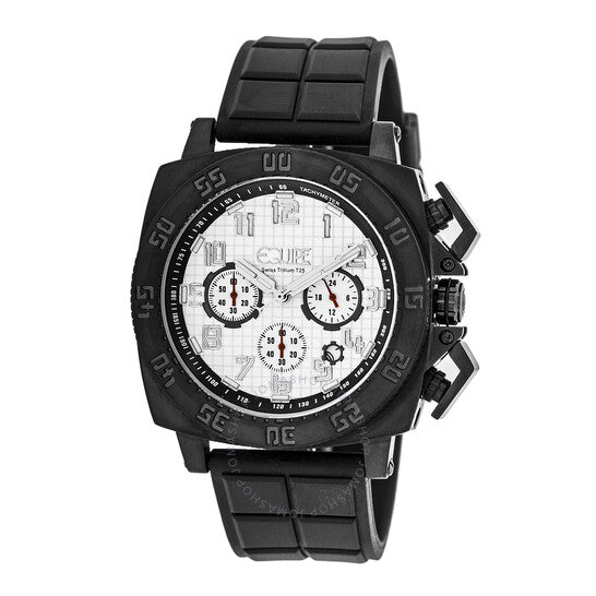 Equipe, Tritium Push Chronograph White Dial Men's Watch