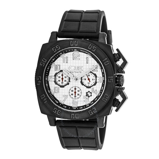 Equipe, Tritium Push Chronograph White Dial Men's Watch