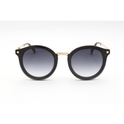 Ladies Black Round Sunglasses
