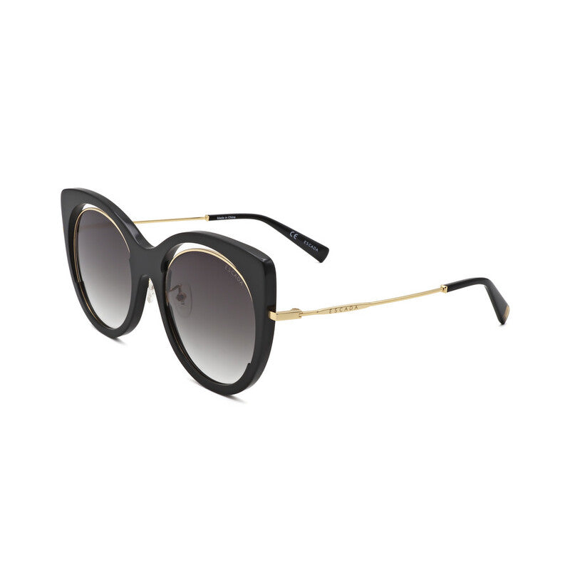 Ladies Black Round Sunglasses