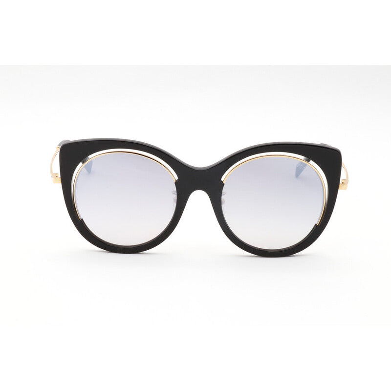 Ladies Black Round Sunglasses