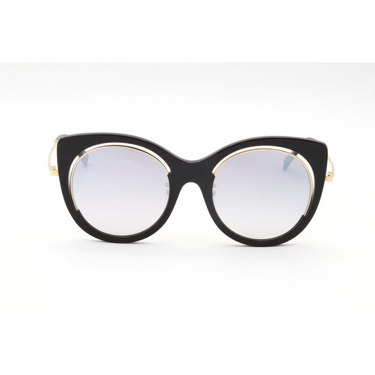 Ladies Black Round Sunglasses